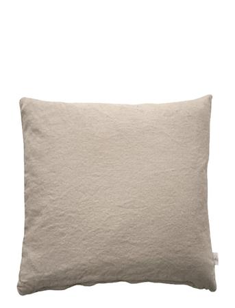 Cushion Cover Linen Basic Washed Home Textiles Cushions & Blankets Cushion Covers Beige Au Maison