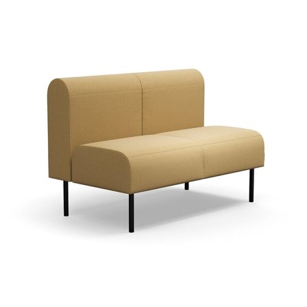 Modulsoffa VARIETY, 2-sits, tyg Pod CS, gul
