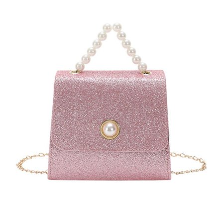 Egnet til kvinder Dating Pearl Buckle Fashion Lille Taske Håndtaske Kæde Skulder Crossbody Taske.