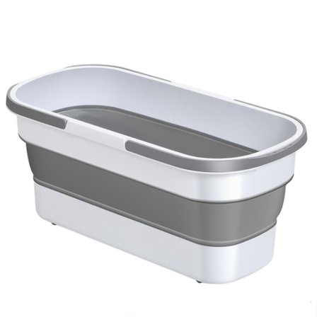 Stor flad moppe spand med rullehjul Stor kapacitet rengøringsspand til hjemmet og køkkenet