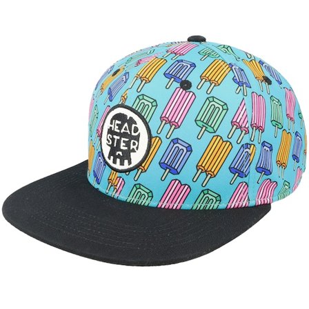 Headster - Blå snapback Kasket - Kids Pop Neon Blue Snapback @ Hatstore