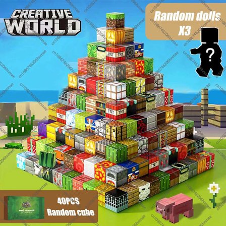 Magnetiske byggeklodser til børn 3+ | STEM pædagogisk legetøj | Mine World Magnet Cube