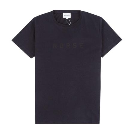 Norse Projects Esben Compact Logo T-Shirt , Blauw , Heren , Maat: S