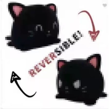 Mub- Vändbar flip katt plyschleksak söt djur flip docka