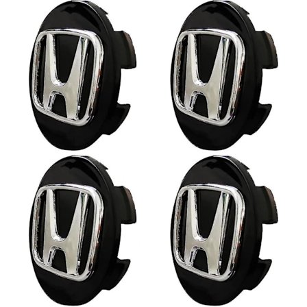 Sort 69mm Honda Bil Logo Center Cap Hub Cap Logo Badge Logo (Fit