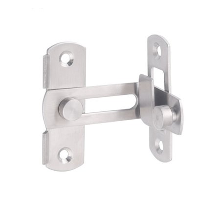 Spärrar och bultar 90 grader vinklat rostfritt stål rakt