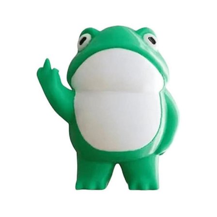 Rebelsk Frø Figur, Frø Have Statue, Skrivebords Dekorationer, Sød Mini Frø Til Have Dekoration, Skrivebords Ornamenter