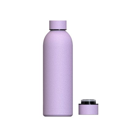 Pink syren; 500 ml genanvendelig vandflaske i rustfrit stål | Lufttæt og termisk | BPA-fri | Isoleret, holder koldt i 24 timer og varmt i 12 timer