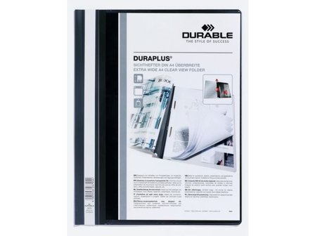 DURABLE Offertmapp DURAPLUS EU m.ficka A4+ svart - Lyreco - Kontorsmaterial - Mappar och plastfickor - Offertmappar