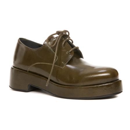 Paloma Barceló, Lace-Up Shoes Groen, Dames, Maat:39 EU,leer
