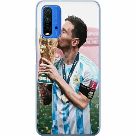 Xiaomi Redmi Note 9 4g Genomskinligt Skal Messi