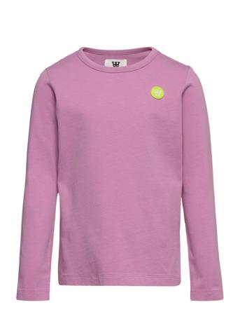 Kim Kids Long Sleeve T-shirts Long-sleeved T-shirts Rosa Wood Wood*Betinget Tilbud