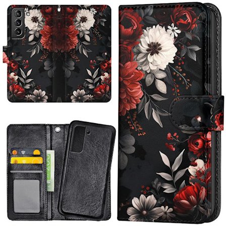 Samsung Galaxy S22 - Plånboksfodral/Skal Flowers