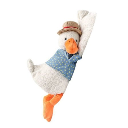 Andeformet papirholder for bilen, kreativ og søt papirboks, tegneseriedesign, bærbar, plysj, for