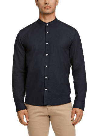 Lindbergh Oxford Superflex Shirt Skjortor Herr Svart XXL