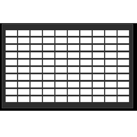 Nano-häfttejp - Kvadratisk 10 mm, 100 st, 0,8 mm tjocklek, 5 ark