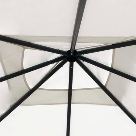 Vidaxl Paviljong 3x3x2,6 M Gräddvit 160 G/m² Creme