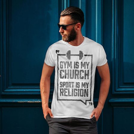 Gym Church Sport Sport Herr T-shirt
