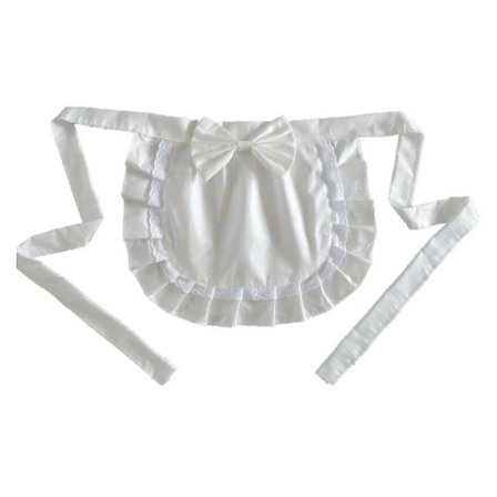 Retro Forklær Midjeforkle, midjeforkle for jenter, tettsittende kostyme, forkle, for [DB] Beige-White Free