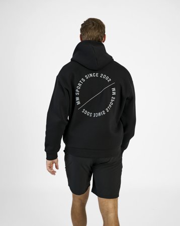 MM Sports Hoodie Zip Emblem, Black - 3XL