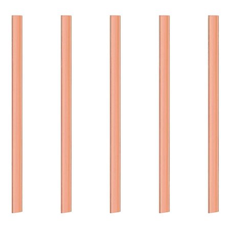 5x 99,6% T2 Purppura Kupari Cu Litteä Tanko Levy 3mm X 15mm X 250mm Metalliliuska