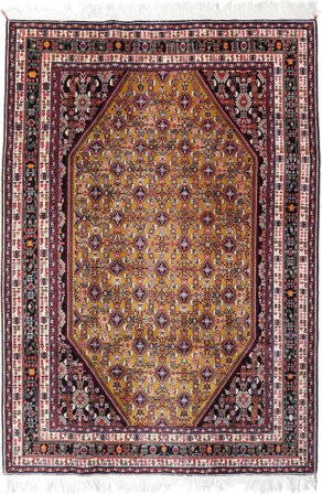 Hand Knotted Persian Gabbeh Kashkooli Rug 200X300 Black/Brown