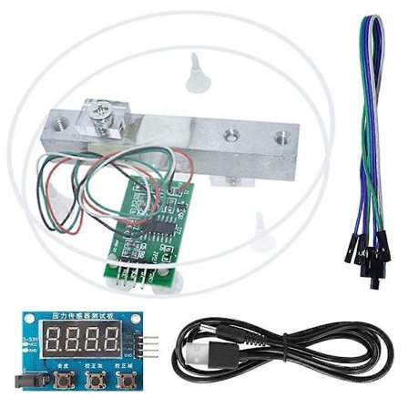 HX711 Vekt Sensor Modul Kit Digital Lastcelle Vekt Sensor A/D Modul 5KG Vekt for , Vekt Display Modul-WELLNGS