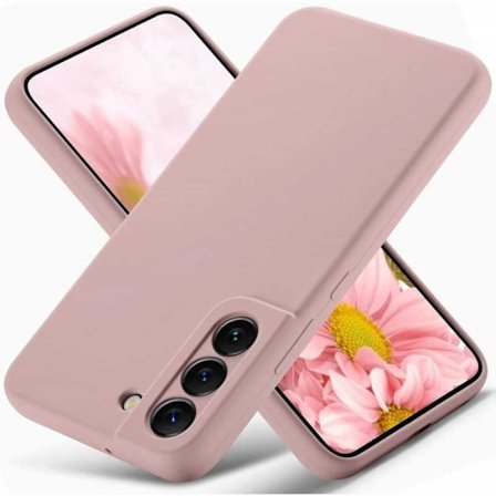 Samsung S22 Gummieret mat Pink Shell Liquid - Pink