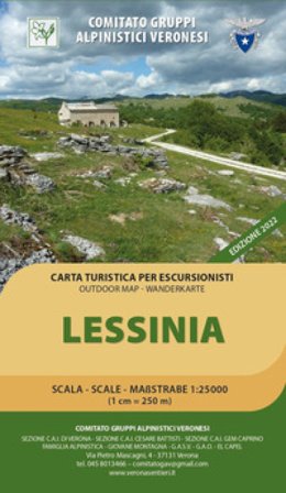 Lessinia. Carta turistica per escursionisti 1:25.000. Outdoor map - wanderkarte