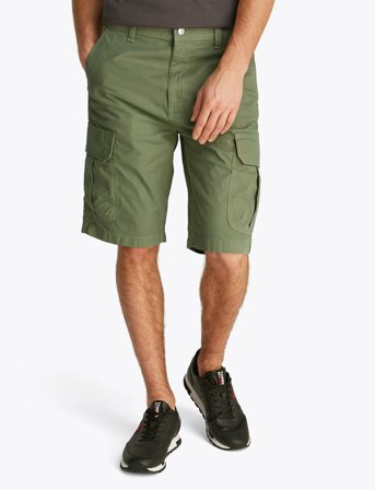 Tommy Jeans Tjm Otis Twill Reg Cargo Short - Green - 32