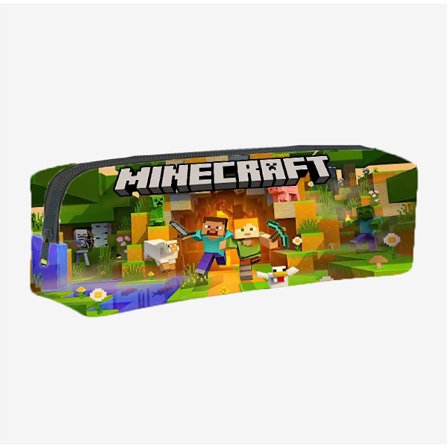 Minecraft Spel Student Pennfodral med Dragkedja