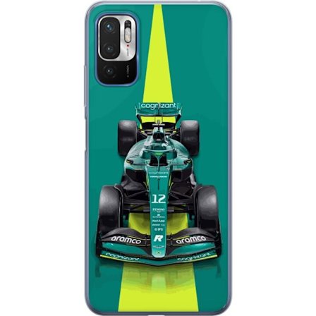 Kompatibelt Mobildeksel til Xiaomi Xiaomi Redmi Note 10 5G Aston Martin Formel 1-bil i grønt racingdesign med moderne studiofølelse