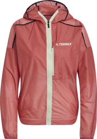 Adidas Women's Terrex Agravic Windweave Windbreaker Women unlined workout jackets Red M