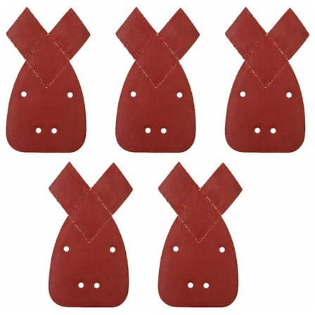 5 ark sandpapper, 40/60/ 80/120/ 240 korn, för Black and