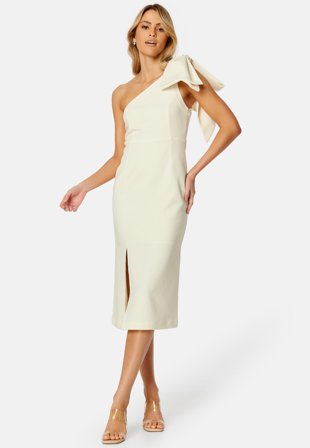 YAS Lizzie Os Midi Bow Gardenia Klær