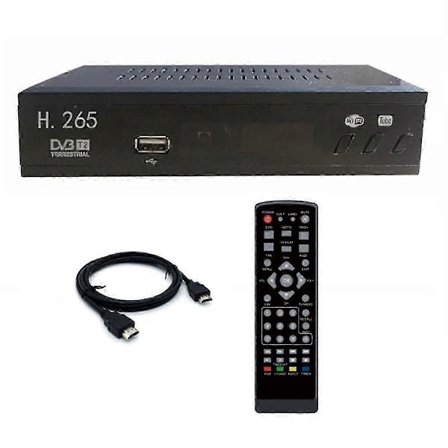 DVB T2 HEVC 265 Digital TV-mottaker DVB-T2 265 1080P HD-dekoder USB Terrestrisk TV-mottaker Set Top Box EU-kontakt