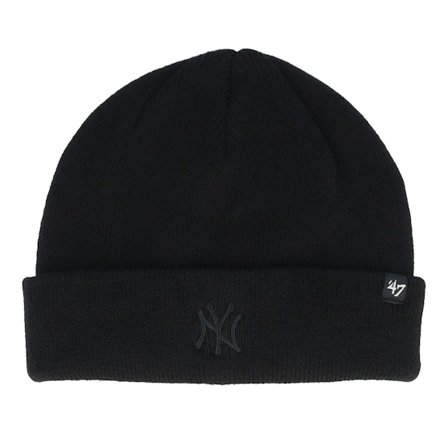 47 Brand - MLB Schwarz cuff Mütze - Kids New York Yankees Randle Black Cuff Knit @ Hatstore