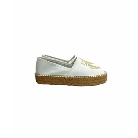 Love Moschino, Espadrilles Wit, Dames, Maat:38 EU