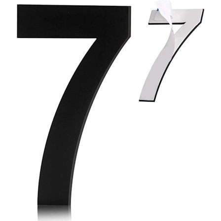 5" flytende husnummer Moderne husnummer 7 7