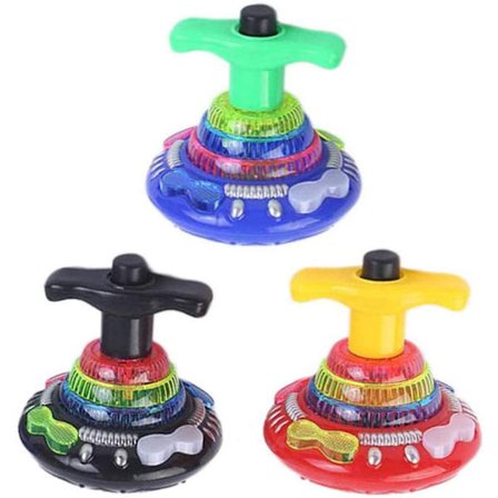 Lysende snurretoppe til børn, magiske og blinkende gyroskoper