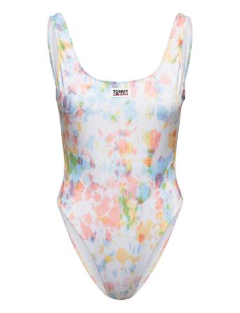 Scoop Back Cheeky Piece Badedrakt Badetøy Multi/mønstret Tommy Hilfiger