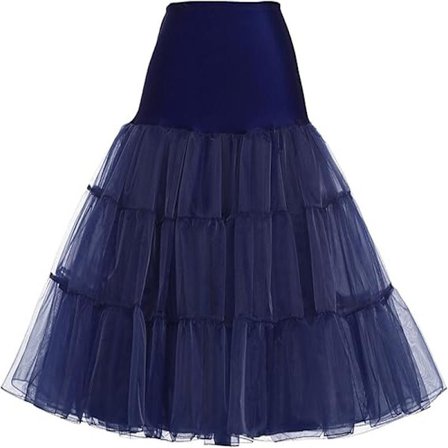 50-tals Underkjol Rockabilly Klänning Tutukjol för Kvinnor Blå