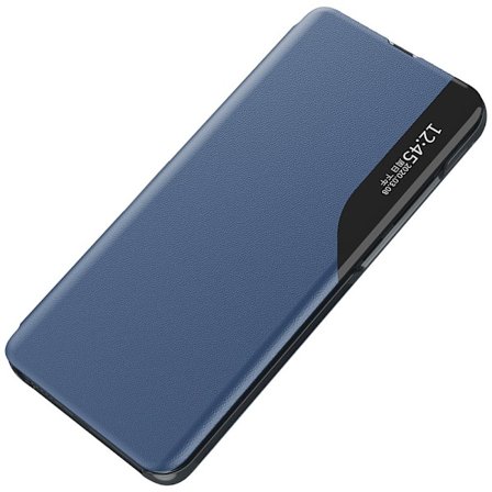 Eco Leather View Case til Samsung A05s flip - blå