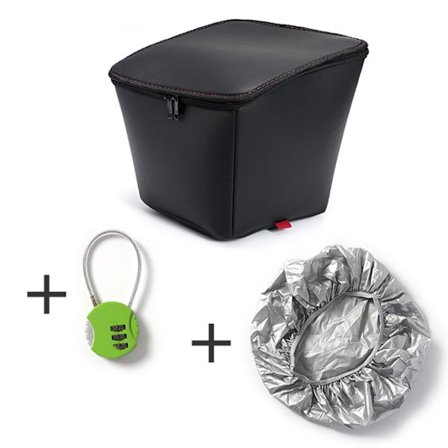 Elcykel Främre Korg Foder Väska Stor Kapacitet Vattentätt Skydd Utomhus Förvaringsväska