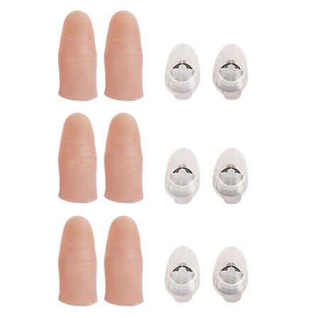 6 st Ljus upp Finger Trick LED Finger Lampa Tummar Ljus Finger Prank Leksak