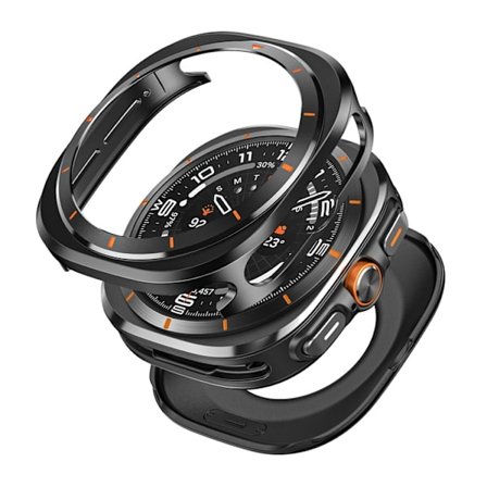 Galaxy Watch Ultra (47mm) Mobilskal Aluminum - Svart/Orange