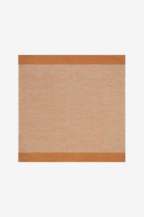 KM Home - Bomuldstæppe Alva - Orange - Bomulds- & kludetæpper - 300X300 - Fra Homeroom
