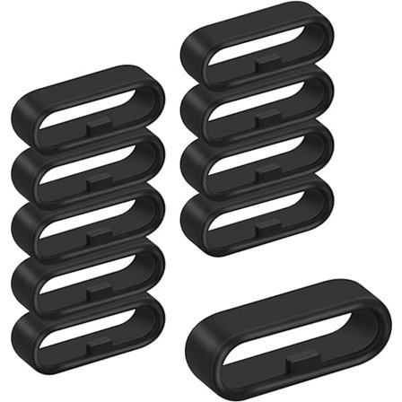 10-pakning silikonurremspenner, erstatningsfesteringer for