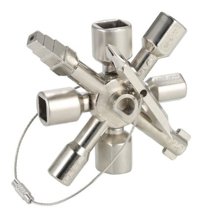 Multifunktion 10 In 1 Elektrisk Kontrol Skab Trekant Nøgle Nøgle