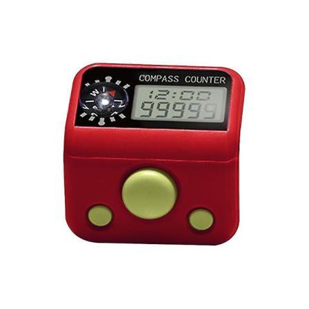 Finger Tally Counter 5-siffrig digital elektronisk Tasbeeh-räknare för muslimer